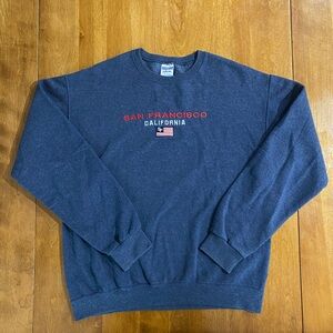 Vintage 90s San Francisco Sweater Golden Gate‎ Embroided San Francisco Crewneck